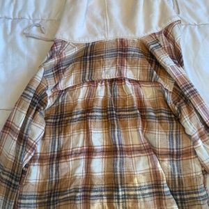 American Eagle Flannel Hoodie